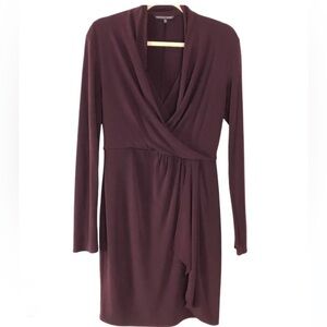 Victoria’s Secret wine colored wrap dress. Long sleeves. Large
